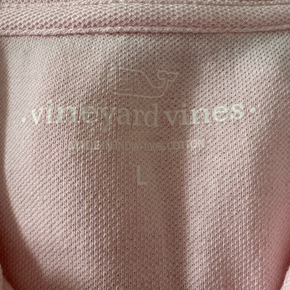 Vineyard Vines Light Pink Half-Zip Long Sleeve Golf Shirt size Large - Picture 4 of 4